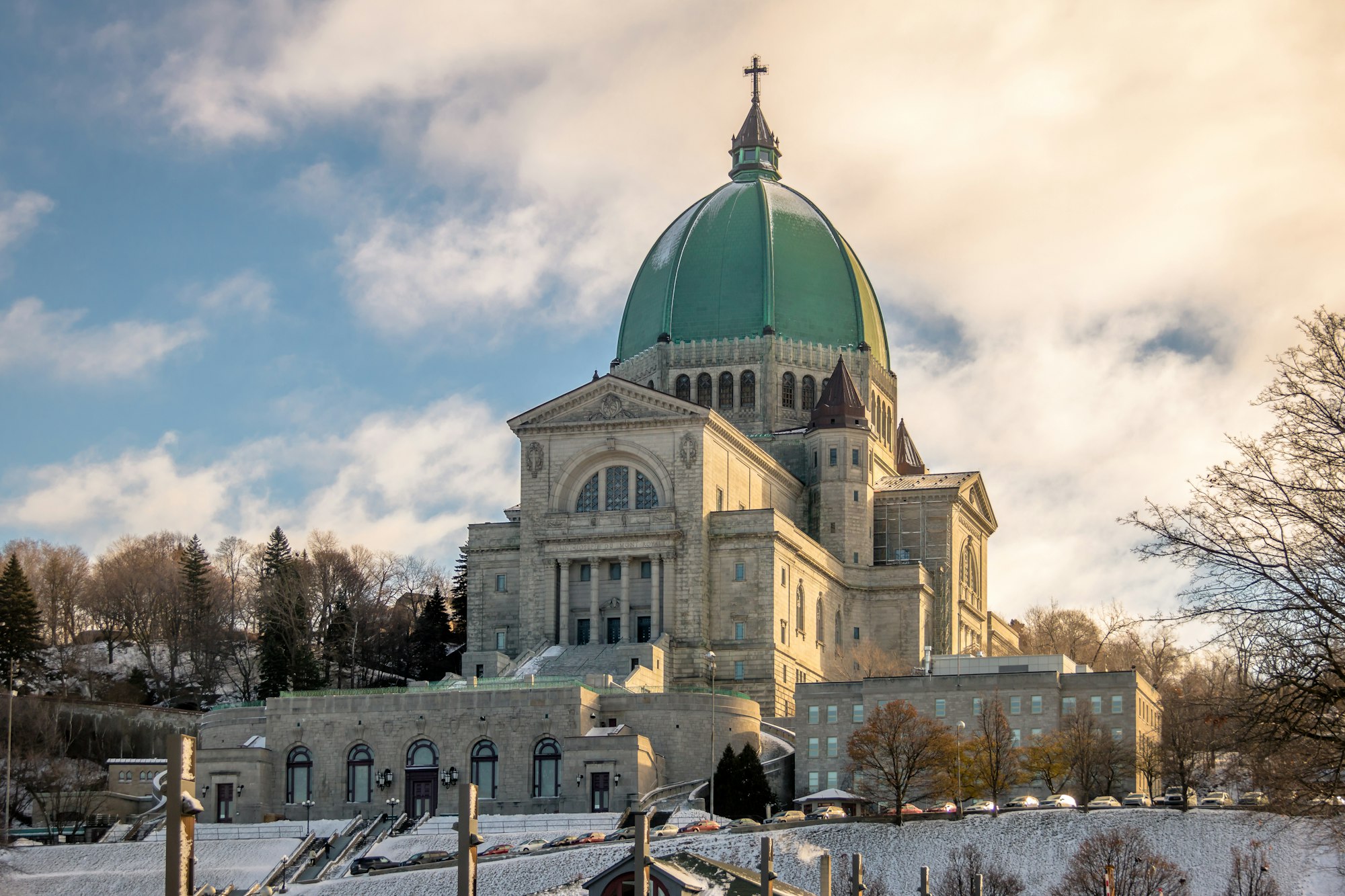 Saint Joseph Oratory with snow - Montreal, Quebec, Canada
